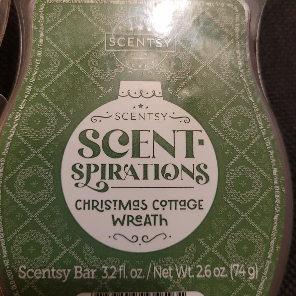 Lot Of 3 New Scentsy Wax  - 3.2 oz Bars - Christmas Scents Christmas Cottage....